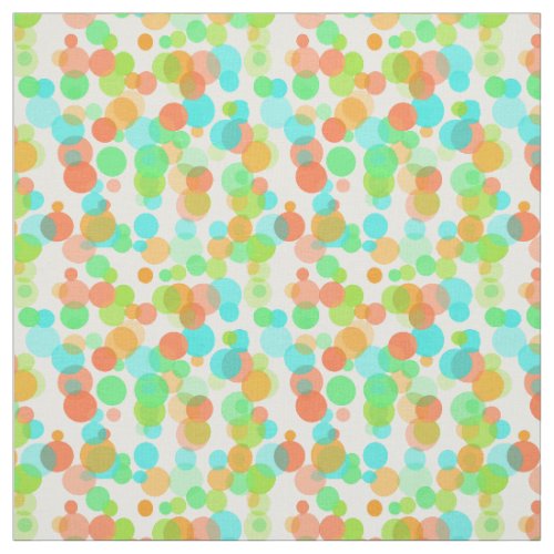 Cute Modern Funky Whimsical Summer Dots Pattern Fabric