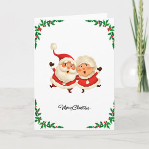 Cute Modern Funny Comic Merry Christmas Festive  Card