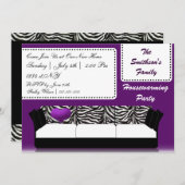Cute Modern Furniture Housewarming Party Invitation (Front/Back)