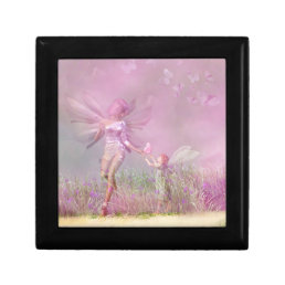 Cute Modern Girly Pink Butterfly Fairies Gift Box
