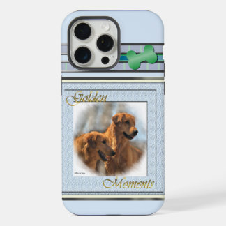 Cute Modern Golden Retriever Dog Art iPhone 15 Pro Max Case