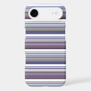 Cute modern gray blue stripes iPhone 17 air case