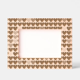 Cute Modern Hearts Pattern Engraved Frames