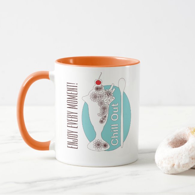 Cute Modern Ice Cream Sundae Chill Out