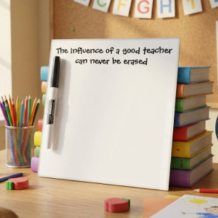 Cute Modern Inspirational Teacher Quote Dry Erase Board