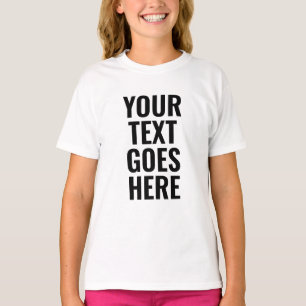 Cute Modern Kids Girls Best Big Large Font White T-Shirt