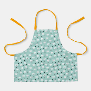 Cute Modern Kid's Scandinavian Bears Apron