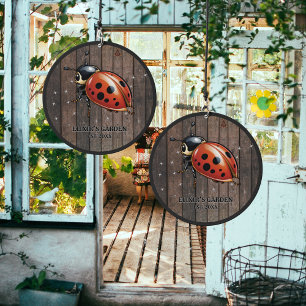 Cute Modern Ladybug Art Family Garden Wind Chime