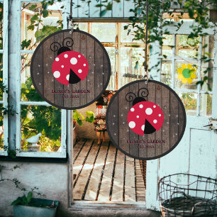 Cute Modern Ladybug Art Family Garden Wind Chime