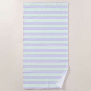 Cute Modern Lavender & Mint Green Striped