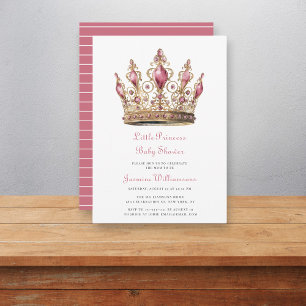 Cute modern little princess baby shower Invitation