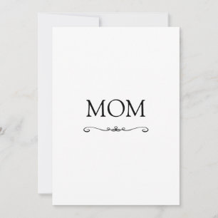 Cute Modern Minimalist Mother's Day Card