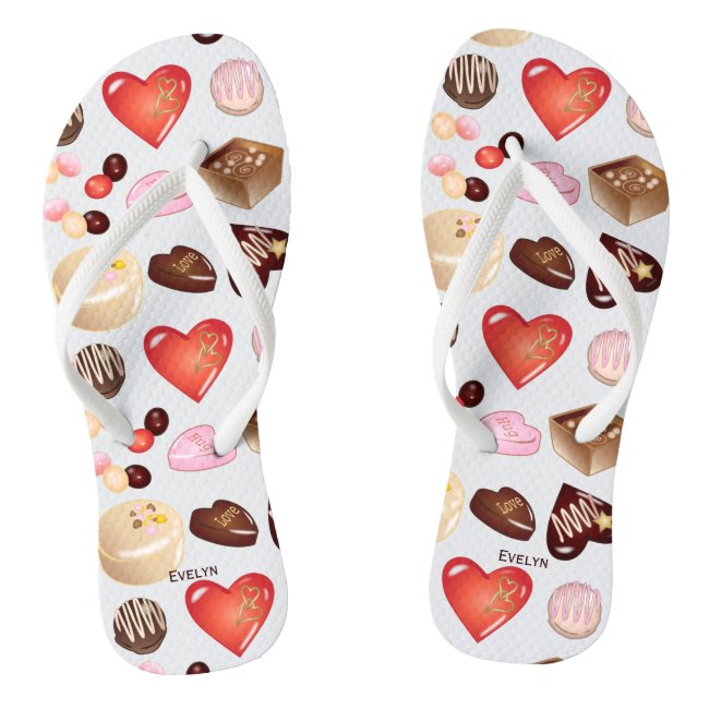 Cute Modern Peace Love Chocolate Candy