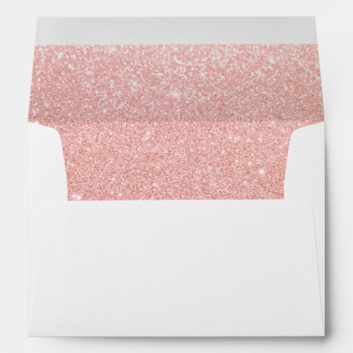 Cute Modern Pink Glitter Beauty Salon Envelope