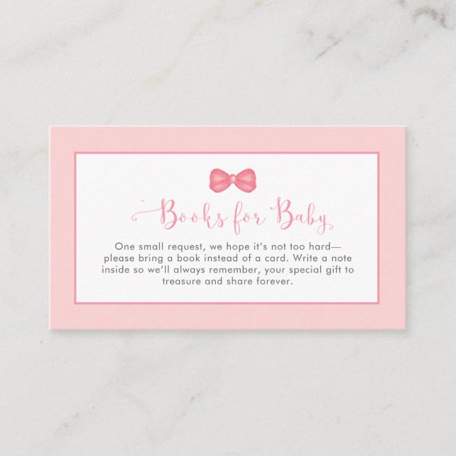 Cute Modern Pink Tutu Ballerina Ballet Girl  Enclosure Card (Front)