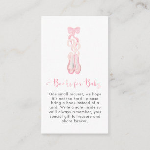 Cute Modern Pink Tutu Ballerina Ballet Girl Enclosure Card