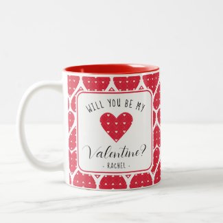 Cute Modern Red Hearts Valentine Days Gift
