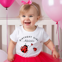Cute Modern Red Ladybug Personalized