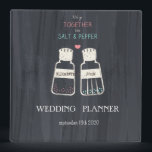 Cute Modern Salt & Pepper  Wedding 3 Ring Binder<br><div class="desc">Cute salt & papper wedding planner.</div>