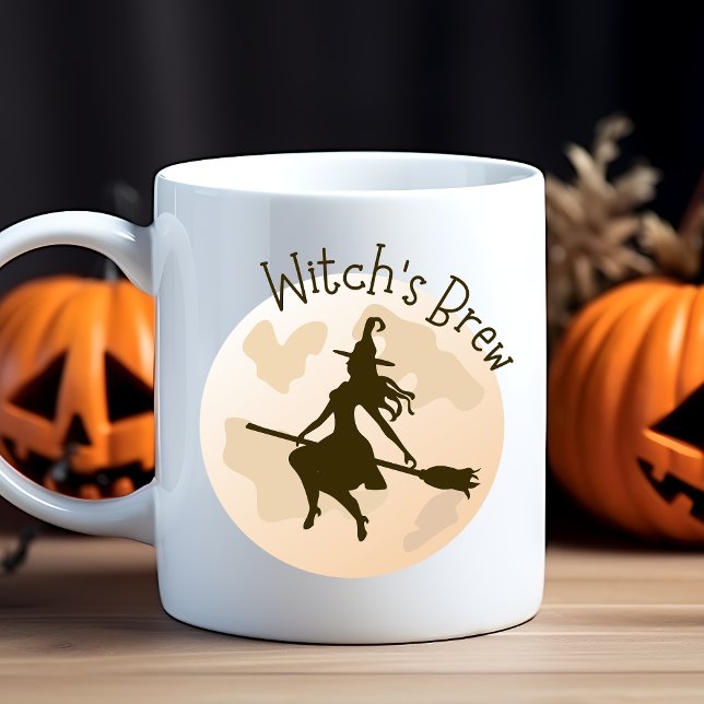 Cute Modern Simple Witch's Brew Typography Trendy Coffee Mug (Creator Uploaded)