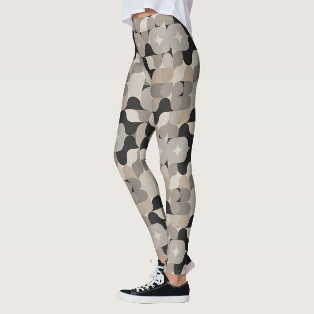 Cute Modern tiled pattern  Leggings (Left)
