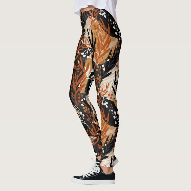 Cute Modern tiled pattern  Leggings (Left)