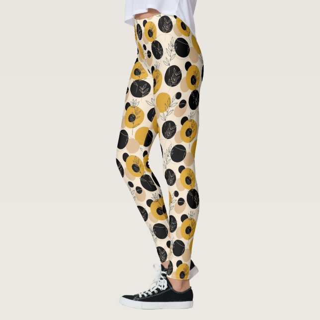 Cute Modern tiled pattern  Leggings (Left)