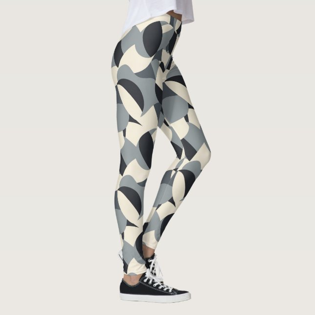 Cute Modern tiled pattern  Leggings (Right)
