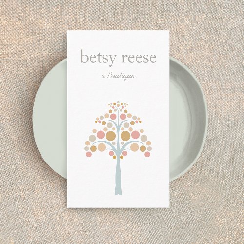 Cute Modern Tree  Business Card