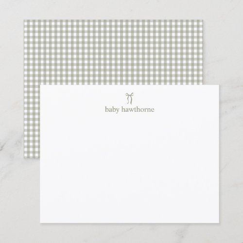 Cute Modern Typography Gender Neutral Baby Shower Thank You Card
