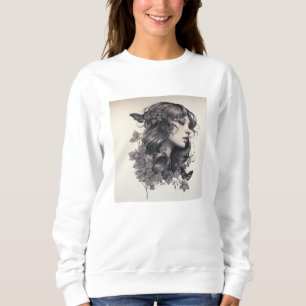 Cute modern uncommon Newlywed Gift for her Wifey Sweatshirt