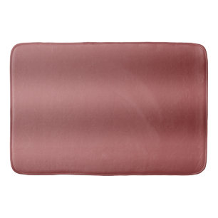 Cute Modern Watercolor gradient solid red color Bath Mat