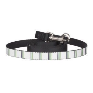 Cute modern white stripes pet leash