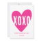 Cute Modern XOXO Heart Personalized Valentine's