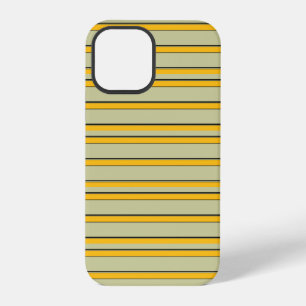 Cute modern yellow stripes iPhone 12 pro case