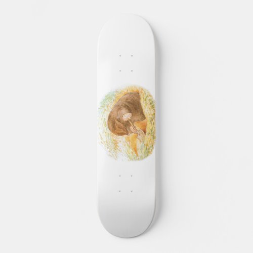 Cute Mole Animal Art for Kids Beatrix Potter Skateboard