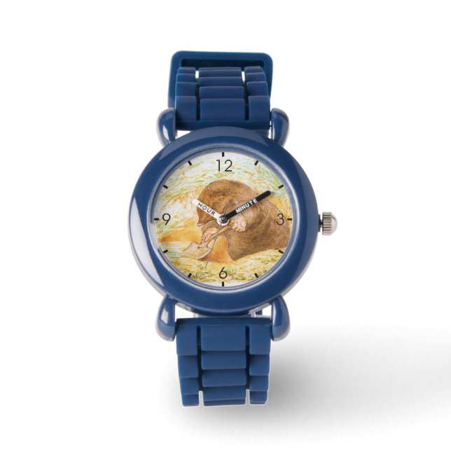 Cute Mole (Animal Art for Kids) (Beatrix Potter) Watch (Front)