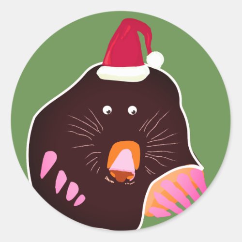 Cute Mole Cristmas  Sticker