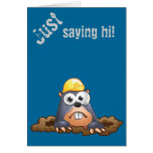 Cute Mole Digging Cartoon (Front)