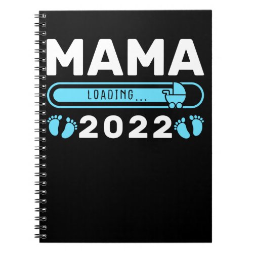 Cute Mom 2022 Loading Baby New Mother Notebook