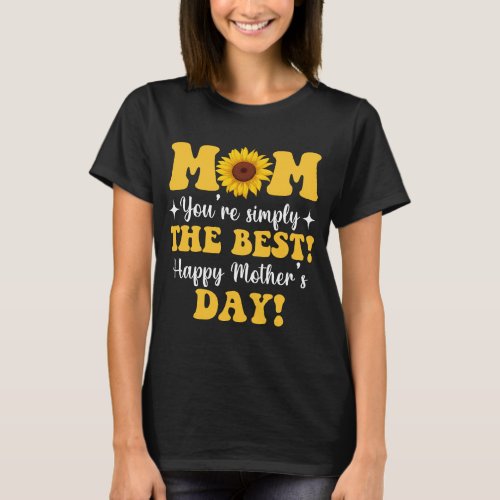 Cute Mom 2023 Sunflower Mothers day T_Shirt