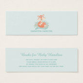 Cute Mom and Baby Fox Boy Baby Shower Book Request (Front & Back)