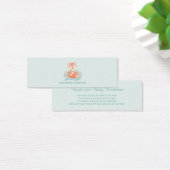 Cute Mom and Baby Fox Boy Baby Shower Book Request (Desk)