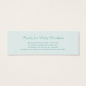 Cute Mom and Baby Fox Boy Baby Shower Book Request (Back)