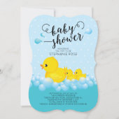 Cute Mom and Twin Ducks Baby Shower Invitation (Front)