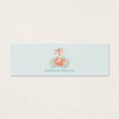 Cute Mom & Baby Fox Boy Baby Shower Diaper Raffle (Front)