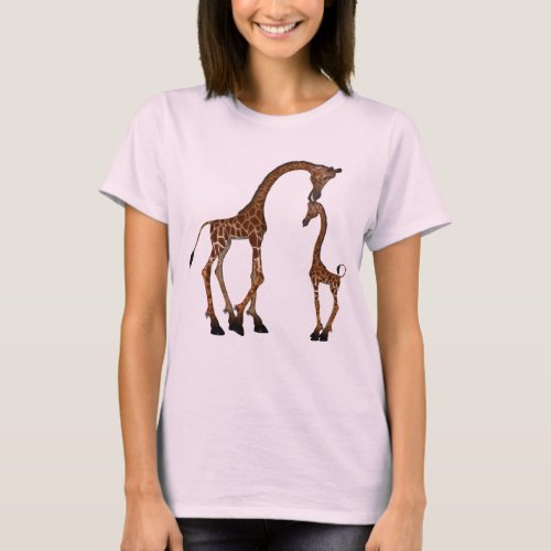 Cute Mom  Baby Giraffe T_Shirt