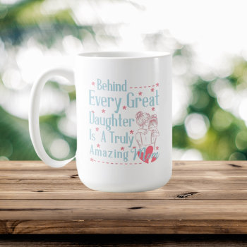 Cute Mom Daughter Poem Add Monogram Coffee Mug by DoodlesHolidayGifts at Zazzle
