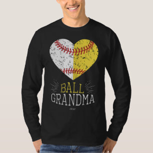 Cute Mom Funny Baseball Ball Grandma Softball Gift T-Shirt