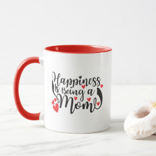 Cute Mom happiness word art Mug